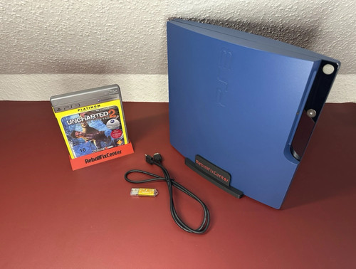 Azure blue playstation - playstation, slim