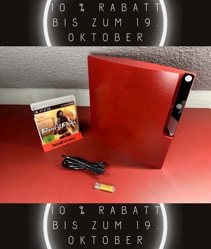 Red playstation slim ps3 - slim, pro